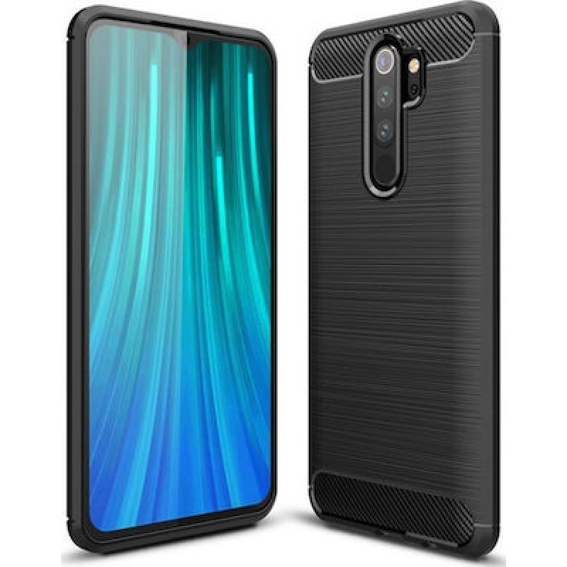 Θήκη Σιλικόνης Carbon Για  Xiaomi Redmi Note 8 Pro  Μαύρο