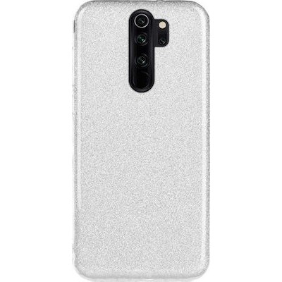  Oem Θήκη Shining Χρυσόσκονη Για  Xiaomi Redmi Note 8 Pro ασημί 