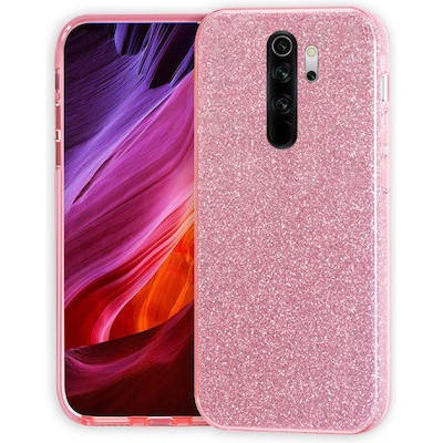 Oem Θήκη Shining Χρυσόσκονη Για Xiaomi Redmi Note 8 Pro Ροζ 