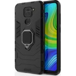 Oem Ring Holder Stand Cover Για Xiaomi Redmi Note 9  Μαύρο