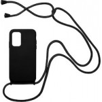 Oem Cord Silicone  Μαύρη Για Xiaomi Redmi 10 / Redmi 10 2022 Με Λουρί Μαύρο