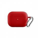 Oem Θήκη Σιλικόνης Με Γάντζο Για Apple AirPods 4 Κόκκινο