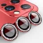 Oem Τζαμάκι Κάμερας Strass Frame Για Apple iPhone 18 Pro 5G 6,3" Κόκκινο