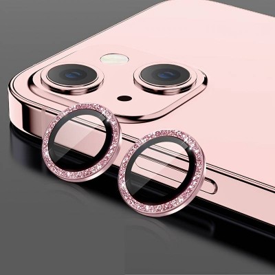 Τζαμάκι Κάμερας Strass Frame Για Apple iPhone 11 Ροζ