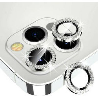 Oem Τζαμάκι Κάμερας Frame Για Apple iPhone 11 / iPhone 12 / iPhone 12 Mini Ασημί 