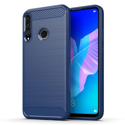 Oem Θήκη Σιλικόνης Carbon Για Huawei Y6 Prime 2018 Σκούρο - Μπλε