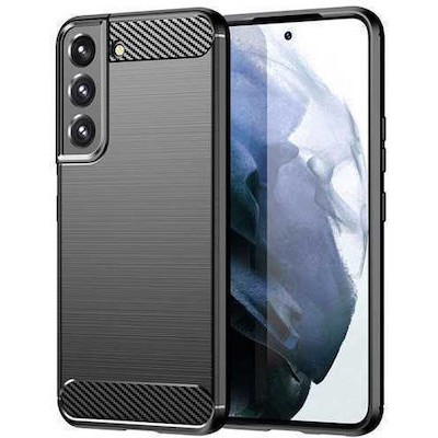 Oem Θήκη Σιλικόνης Carbon Για  Samsung Galaxy S23 5G Μαύρο