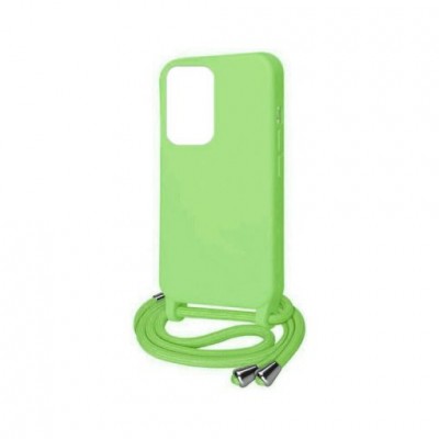 Oem Cord Silicone Λαχανί Θήκη Για Apple iPhone 13 6.1'' Με Λουρί Λαχανί