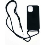 Oem Cord Silicone Μαύρη Θήκη Για Xiaomi Redmi Note 11 Pro / Note 11 Pro 5G / Poco X4 Pro 5G Με Λουρί Μαύρο