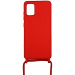 Oem Cord Silicone Κόκκινη Θήκη Για Xiaomi Redmi Note 11 4G ( GLOBAL ) / Redmi Note 11s 4G Με Λουρί Κόκκινο