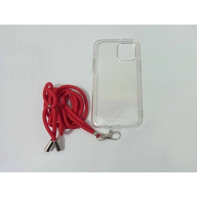 Oem Silicone Διάφανη Θήκη Για Xiaomi Redmi Note 10 4G / 10S  Κόκκινο