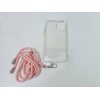 Oem Silicone Διάφανη Θήκη Για Xiaomi Mi 11i / F3 / Poco F3 Pro / Redmi K40 / Redmi K40 Pro Με Λουράκι Ροζ