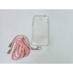 Oem Cord Silicone Διάφανη Θήκη ΓΙΑ Apple iPhone 13 Pro Max 6.7" Με Λουράκι Διάφανο