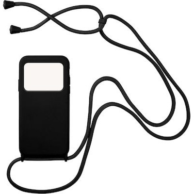 Oem Cord Silicone Μαύρη Θήκη Για Xiaomi Poco X4 Pro 5G Με Λουρί Μαύρο