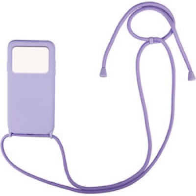 Oem Cord Silicone Μωβ Θήκη Για Xiaomi Poco X4 Pro 5G Με Λουρί Μωβ