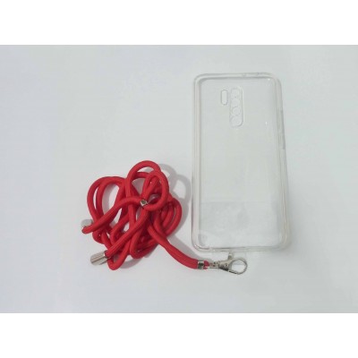 Oem Silicone Διάφανη Θήκη Για Xiaomi Redmi 9  Κόκκινο