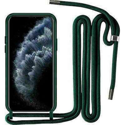 Oem Cord Silicone Πράσινη Θήκη Για Apple iPhone X / XS Με Λουρί Πράσινο
