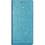 Θήκη Βιβλίο Χρυσόσκονη Για  Apple iPhone 7 / 8 / SE 2020 / SE 2022  Τιρκουάζ