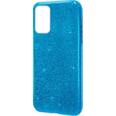 Oem Θήκη Shining Χρυσόσκονη Για     Samsung Galaxy A02s / M02s / F02s Γαλάζιο 