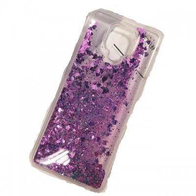 Oem Θήκη TPU Με Υγρό Glitter Για   Xiaomi Redmi Note 9 Pro / Redmi Note 9s / Note 9 Pro Max  Μωβ