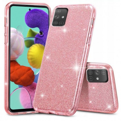  Oem Θήκη Shining Χρυσόσκονη Για  Samsung Galaxy A02s / M02s / F02s Ροζ