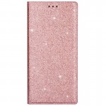 Oem Θήκη Βιβλίο Shining Χρυσόσκονη Για  Για Xiaomi Redmi Note 9 5G / Note 9T Χρυσή - Ροζ