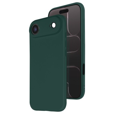 Oem Θήκη Σιλικόνης Matt 1,5 mm Για Apple iPhone 17 Air 5G 6,6" Σκούρο - Πράσινο