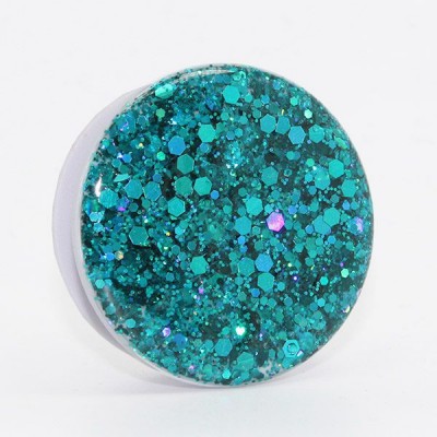 Oem Pop Socket Με Glitter Τιρκουάζ