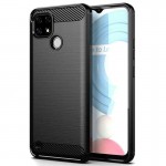 Oem Θήκη Σιλικόνης Carbon Για Realme C21 - C20  Μαύρο