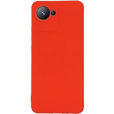 Oem Θήκη Σιλικόνης Matt 1,2 mm Για Realme C30  Κόκκινο