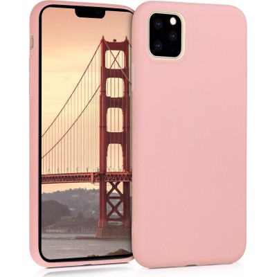 Oem Θήκη Σιλικόνης Soft 2.0 mm Για  Apple iPhone 11  Χρυσή - Ροζ