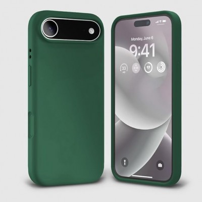 Oem Θήκη Σιλικόνης Soft 2.0 mm Για Apple iPhone 17 Air 5G 6,6" Σκούρο - Πράσινο