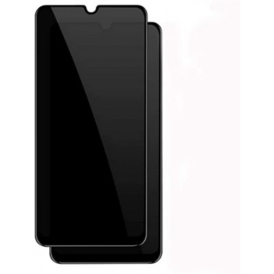 Full Face Tempered glass / Αντιχαρακτικό Γυαλί Πλήρους Οθόνης Privacy Για Samsung Galaxy A12 / M12 / F12  Μαύρο