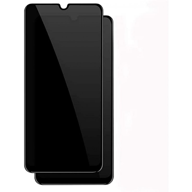 Oem Full Face Tempered glass / Αντιχαρακτικό Γυαλί Πλήρους Οθόνης Privacy Για Samsung Galaxy A12 / M12 / F12 Μαύρο