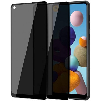 Oem Full Face Tempered glass Box Για  / Αντιχαρακτικό Γυαλί Πλήρους Οθόνης Privacy Για Samsung Galaxy A21s / A21  