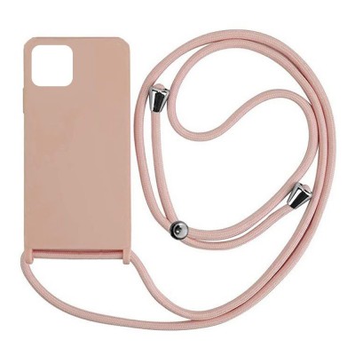 Oem Cord Silicone Ροζ Θήκη Για Xiaomi Redmi Note 14 5G Με Λουρί  Ροζ - Nud