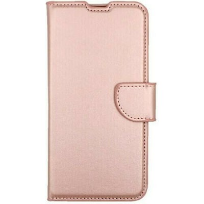 Oem Θήκη Βιβλίο Για Apple iPhone 14 6.1"  Χρυσή - Ροζ