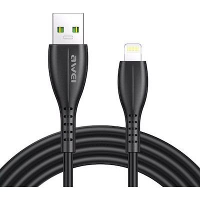 Awei Regular CL-115L USB 2.0 to Lightning Cable Μαύρο 1.0 m