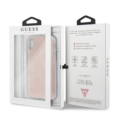 Guess case for Samsung Galaxy A32 5G A326 GUHCA32PCU4GLPI pink hard case 4G Glitter