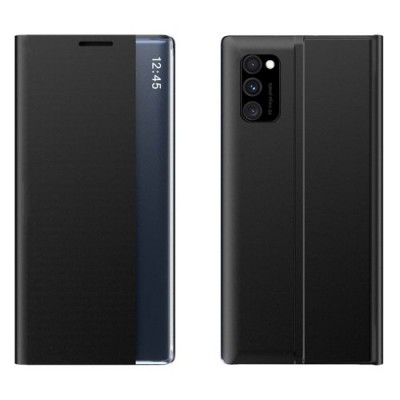 Oem Θήκη Clear View Cover Standing Με Ημιδιάφανη οθόνη Για Xiaomi Redmi 9T / Poco M3 / 9 Power / Note 9 4G  Μαύρο