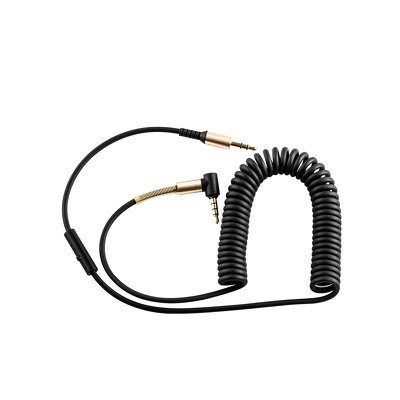 HOCO Καλώδιο audio AUX Jack 3,5mm Spring (Με μικρόφωνο) 2m UPA02 Μαύρο