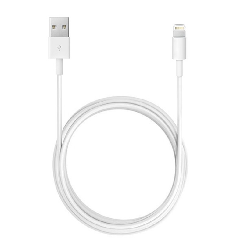 Oem Καλώδιο φόρτισης + Μεταφοράς Δεδομένων Για Iphone Lightning 2 m Λευκό