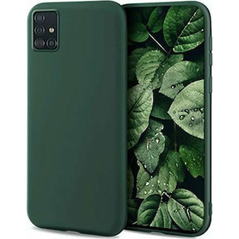 Soft Matt Case Gel TPU Cover 2.0mm Για Samsung Galaxy A72 5G / 4G Lite  Πράσινο 