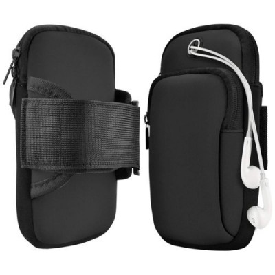 Running armband sports Αθλητική Θήκη μπράτσου για smartphones έως 6.5''- Μαύρο