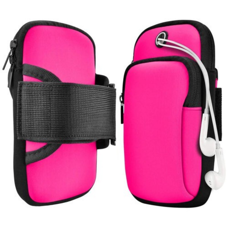 Running Armband Sports Αθλητική Θήκη Mπράτσου Για Smartphones έως 6.5'' - Ροζ