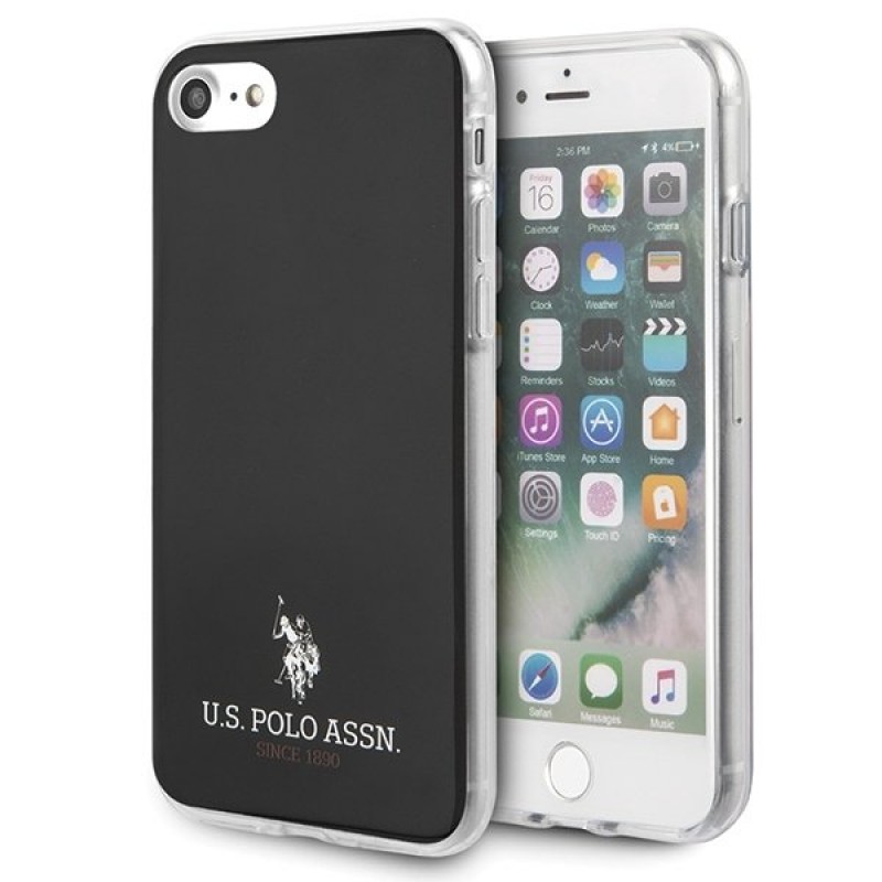 Θήκη Σιλικόνης U.S Polo Για  Apple iPhone 7 / 8 / SE 2020 / SE 2022  Μαύρο