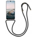 Oem Cord Silicone Διάφανη Θήκη Για Samsung Galaxy A50 / A30 / A50S / A30S Με Λουρί Μαύρο