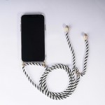 Oem Cord Silicone  Διάφανη Θήκη Για Xiaomi Redmi 9T / Poco M3 / 9 Power / Note 9 4G Με Λουρί Άσπρο - Μαύρο