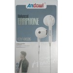 Andowl QY-9025 Ακουστικά Handsfree Άσπρο