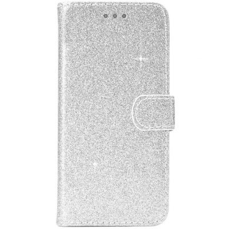 Oem Θήκη Βιβλίο Χρυσόσκονη Για Samsung Galaxy S10E Ασημί